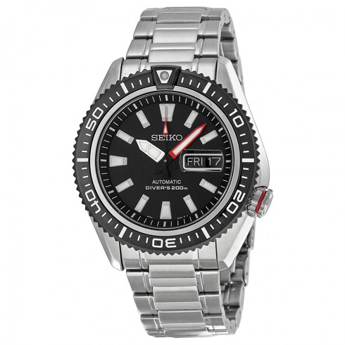 Seiko Divers Automatic Black Dial Stainless Steel Men's Watch SRP495 watches