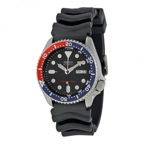 Seiko Divers Pepsi Bezel Blue Dial Automatic Stainless Steel Men's Watch SKX009 watches