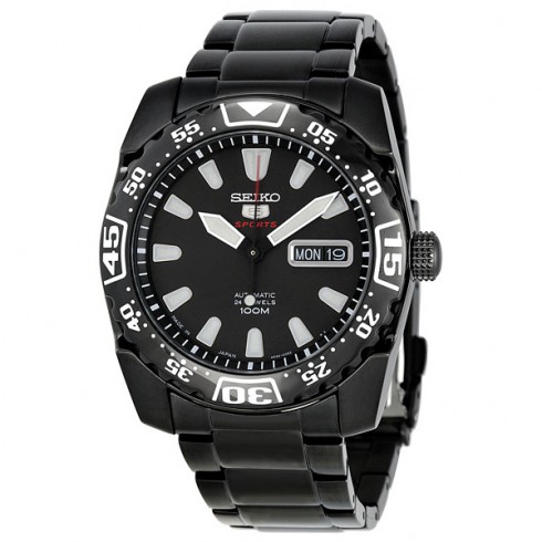 Seiko Divers Watch Black Dial Black PVD Stainless Steel Men's Watch SRP169K1 watches