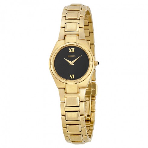 Seiko Dress Gold-Tone Stainless Steel Ladies Watch SUJD54 watches