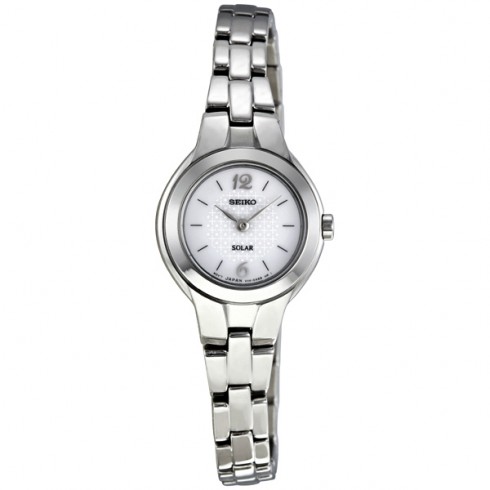 Seiko Dress White Dial Solar Quartz Ladies Watch SUP023 watches
