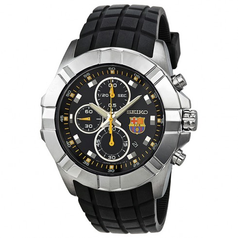 Seiko FC Barcelona Chronograph Blue Dial Stainless Steel Men's Watch SNDD81 watches