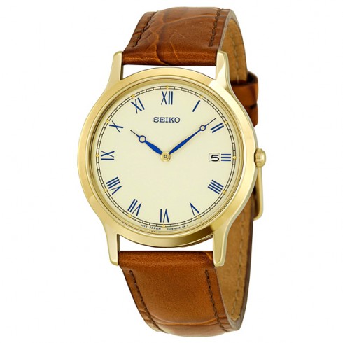Seiko Gold-tone Casual Men's Watch SKP332 watches