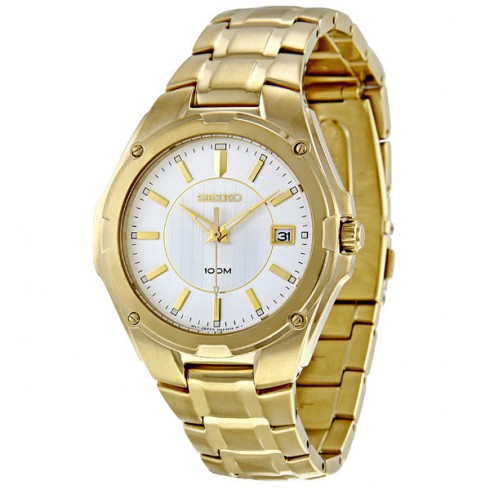 Seiko Gold-tone Dress Men's Watch SGEE62 watches