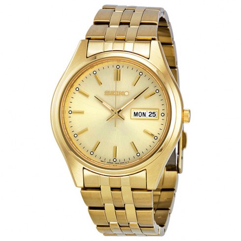 Seiko Gold-tone Stainless Steel Men's Watch SGGA18 watches