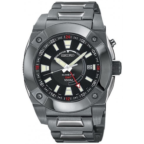 Seiko Kinetic GMT Men's Watch SUN007 watches