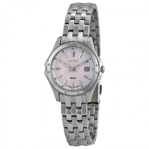 Seiko Le Grand Sport Pink Mother of Pearl Dial Steel Ladies Watch SXDC95 watches