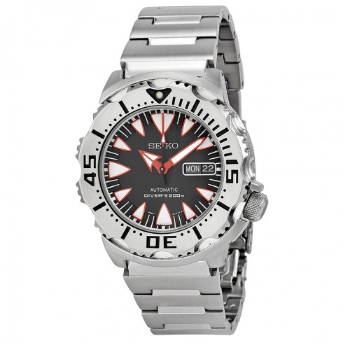 Seiko Monster Automatic Black Dial Stainless Steel Men's Watch SRP313K2 watches