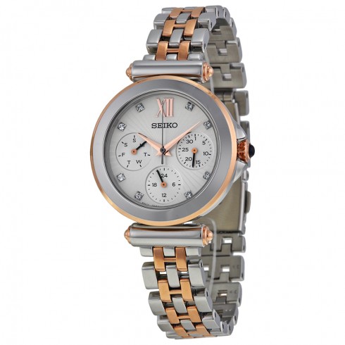 Seiko Multi-function Beige Dial Two-tone Ladies Watch SKY700 watches