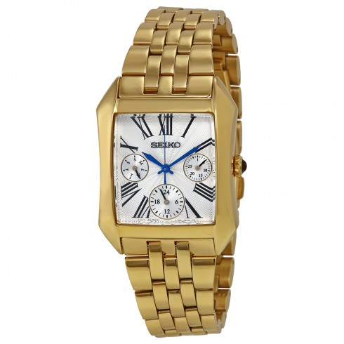 Seiko Multifunction Silver Dial Gold-tone Stainless Steel Ladies Watch SKY736 watches