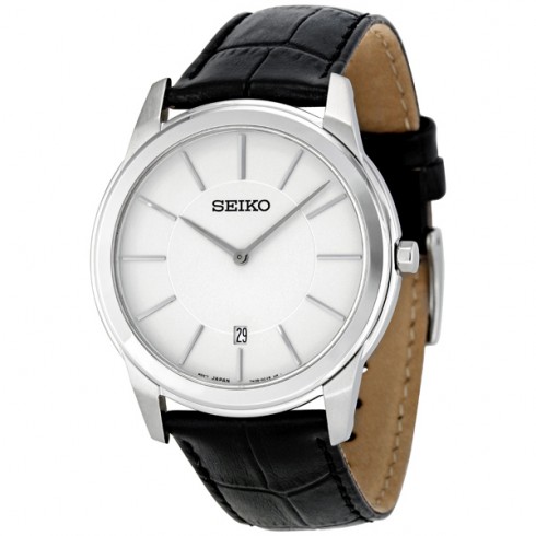 Seiko Neo Classic White Dial Stainless Steel Men's Watch SKP373 watches