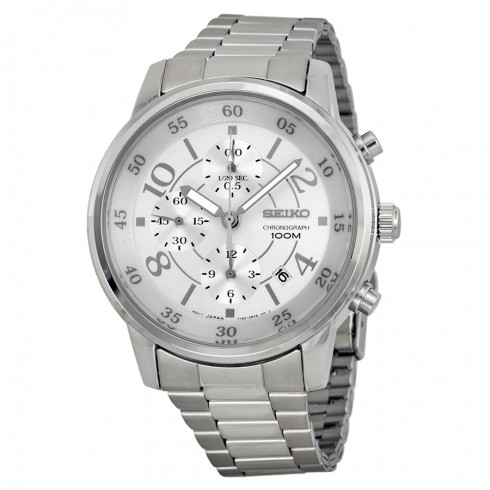 Seiko Neo Sport Chronograph Silver Dial Stainless Steel Men's Watch SNDW87 watches