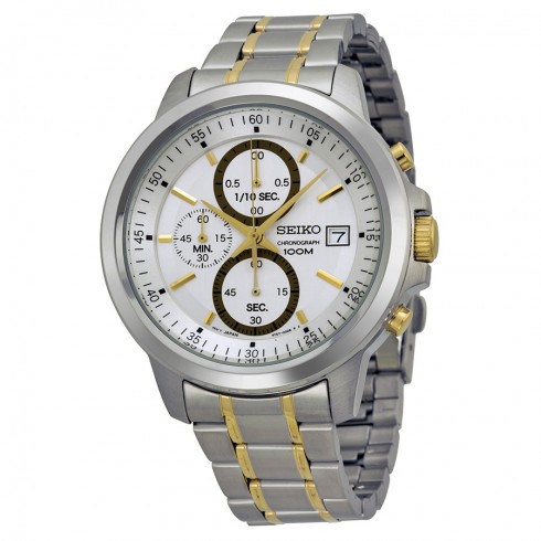 Seiko Neo Sports White Dial Two-tone Men's Watch SKS447 watches