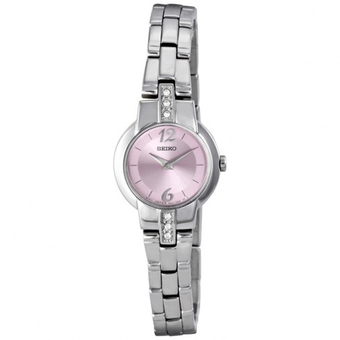 Seiko Pink Dial Swarovski Crystal Accented Ladies Watch SUJG37 watches
