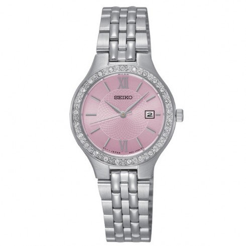 Seiko Pink Dial Two-tone Ladies Watch SUR765 watches