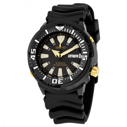 Seiko Prospex Automatic Black Dial Black Rubber Men's Sports Watch SRP641 watches