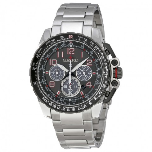 Seiko Prospex Black Dial Stainless Steel Men's Watch SSC315 watches