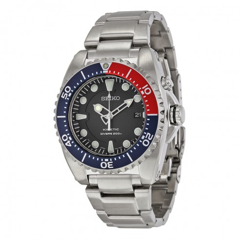 Seiko Prospex Blue Dial Stainless Steel Kinetic Dive Men's Watch SKA369 watches