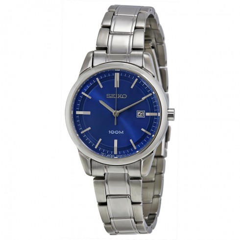 Seiko Purple Dial Stainless Steel Ladies Watch SXDG33P1 watches