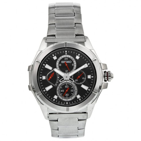 Seiko Retrograde Chronograph Quartz Black Dial Men's Watch SRL033 watches