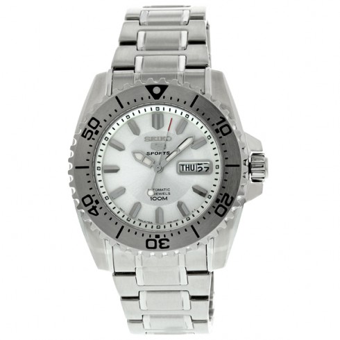 Seiko Seiko 5 Automatic White Dial Stainless Steel Men's Watch SNZG35 watches