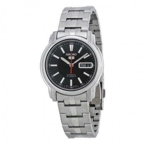 Seiko Series 5 Automatic Black Dial Stainless Steel Watch SNKL83 watches