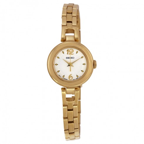 Seiko Silver Dial Gold-tone Stainless Steel Ladies Watch SXGN80 watches