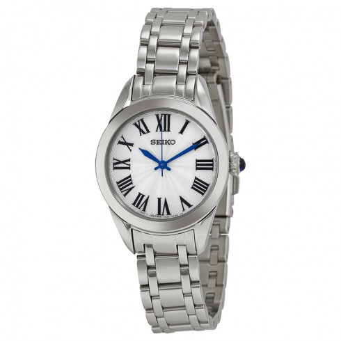 Seiko Silver Dial Stainless Steel Ladies Watch SRZ383 watches