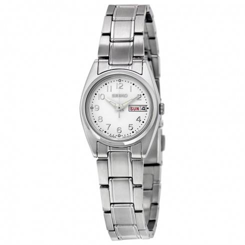 Seiko Silver Dial Stainless Steel Ladies Watch SXA133 watches