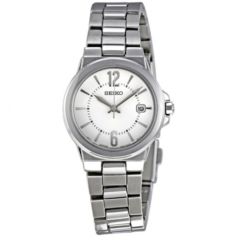 Seiko Silver Dial Stainless Steel Ladies Watch SXDC83 watches