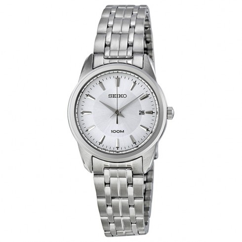 Replica Seiko Silver Dial Stainless Steel Ladies Watch SXDE63 Watch