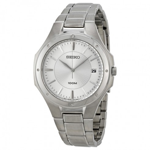 Seiko Silver Dial Stainless Steel Men's Watch SGEF59 watches