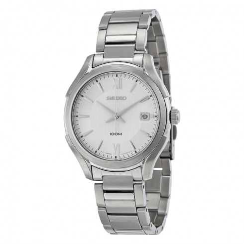 Seiko Silver Dial Stainless Steel Men's Watch SGEF67 watches