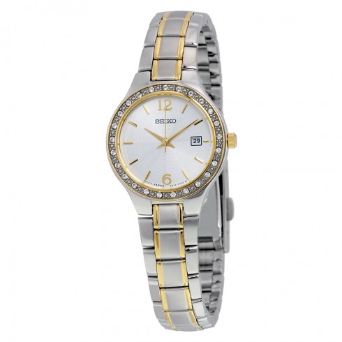 Seiko Silver Dial Two-tone Ladies Watch SUR752 watches
