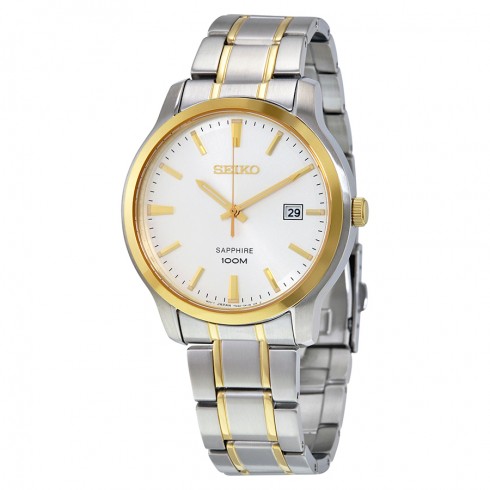 Seiko Silver Dial Two-tone Men's Watch SGEH42 watches