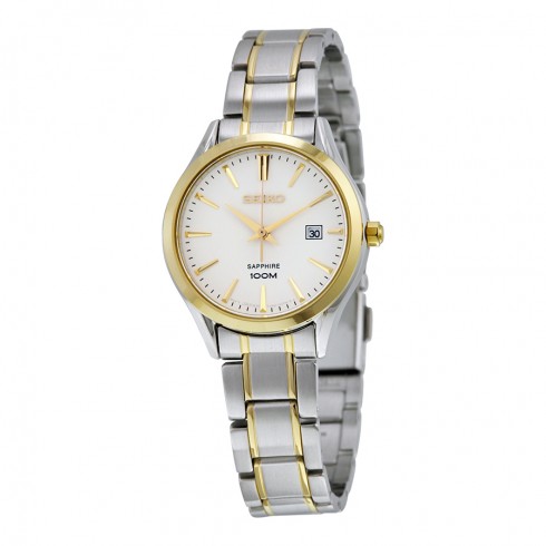 Seiko Silver Dial Two-tone Stainless Steel Quartz Ladies Watch SXDG20P1 watches