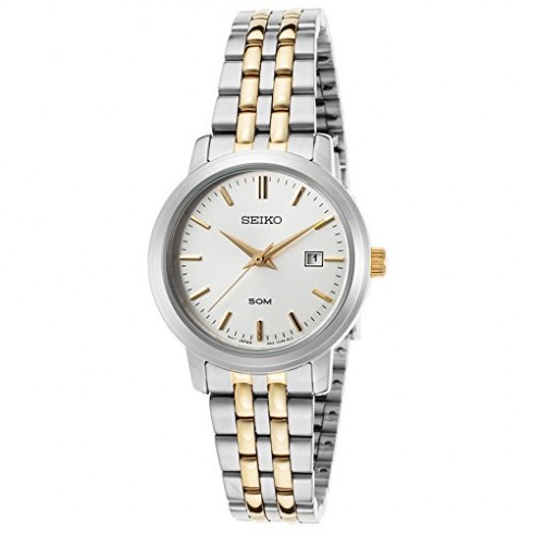 Seiko Silver Dial Two-tone Stainless Steel Ladies Watch SUR825 watches