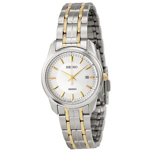 Seiko Silver Dial Two-tone Stainless Steel Ladies Watch SXDE67 watches