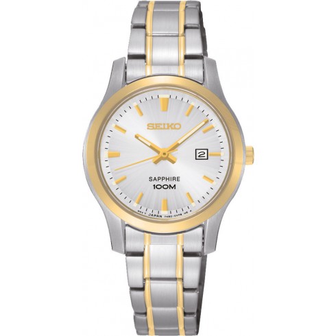 Seiko Silver Dial Two-tone Stainless Steel Ladies Watch SXDG64 watches