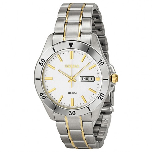 Seiko Silver Dial Two-tone Stainless Steel Men's Watch SGGA81 watches