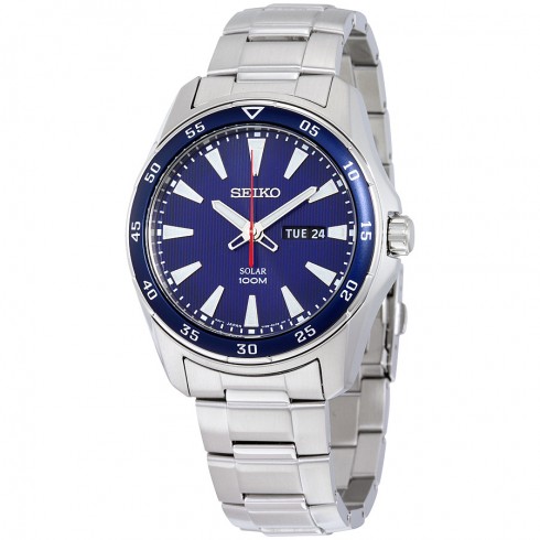 Replica Seiko Solar Blue Dial Stainless Steel Men's Watch SNE391 Watch