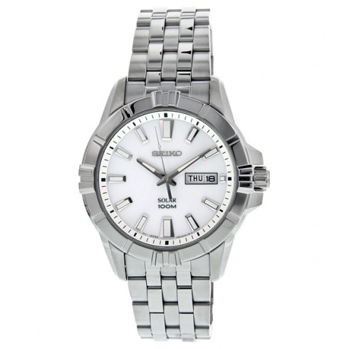 Replica Seiko Solar Quartz Stainless Steel Men's Watch SNE175 Watch
