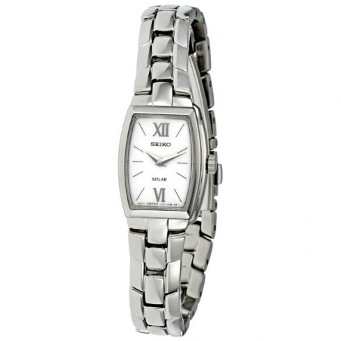 Seiko Solar Quartz Tonneau Ladies Watch SUP075 watches