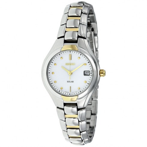 Seiko Solar Quartz Two-tone Ladies Watch SUT064 watches