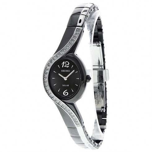 Seiko Solar Swarovski Crystals Ladies Watch SUP123 watches