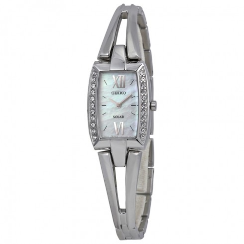 Seiko Solar Tressia Swarovski Crystal Stainless Steel Ladies Watch SUP083 watches