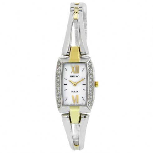 Replica Seiko Solar Tressia Swarovski Crystal Two-tone Ladies Watch SUP084 Watch