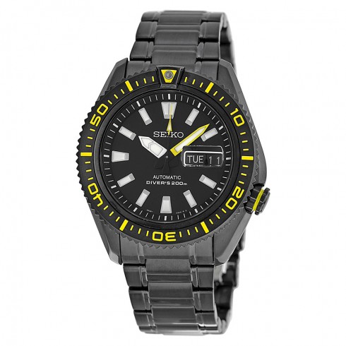 Seiko Superior Automatic Black Dial Black Ion-plated Men's Watch SRP499 watches