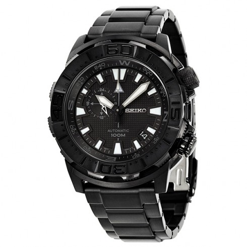 Seiko Superior Automatic Black Dial Black PVD Men's Watch SSA051 watches