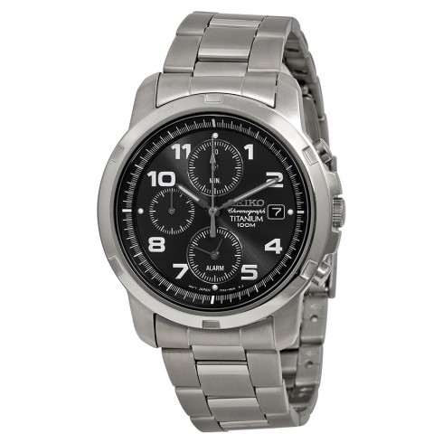Seiko Titanium Black Dial Men's Watch SNA113 watches